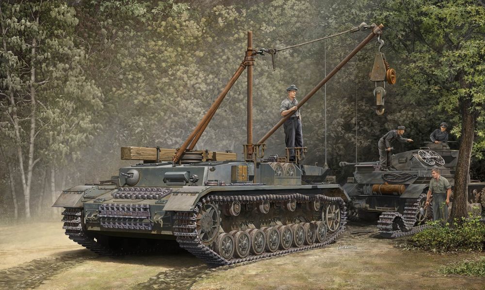 German Bergepanzer IV Recovery Vehicle