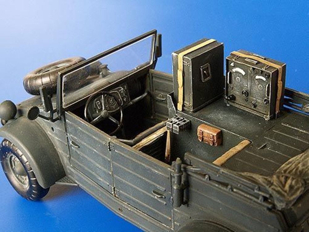 K��belwagen Radio Car Kfz. 2 Umbau Set f��r Tamiya Bausatz