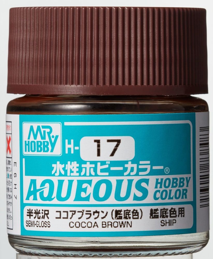 Mr Hobby -Gunze Aqueous Hobby Colors (10 ml) Cocoa Brown