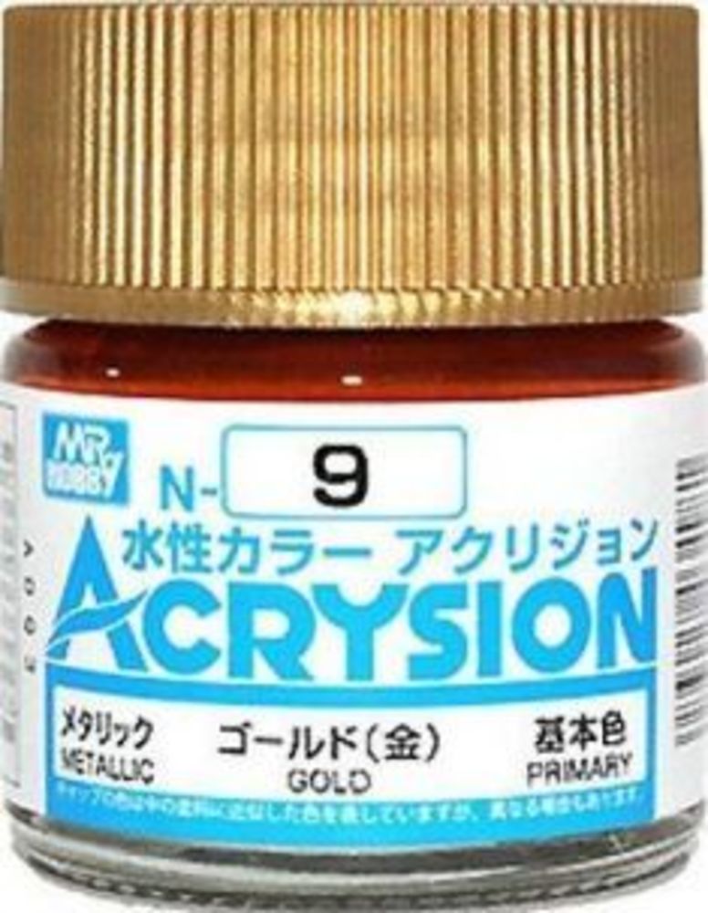 Mr Hobby -Gunze Acrysion (10 ml) Gold