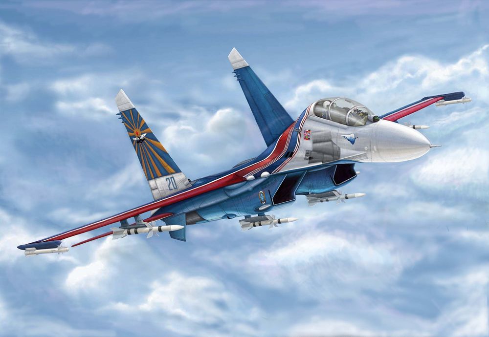 Russian Su-27UB Flanker C