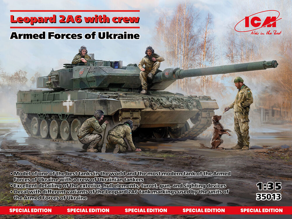 Leopard 2A6 of the Armed Forces of Ukraine with crew