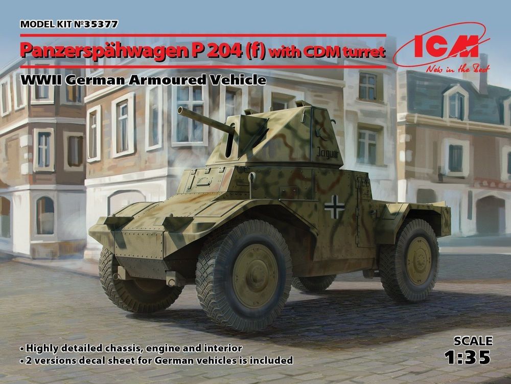 Panzersp��hwagen P 204(f)with CDM turret, WWII German Armoured Vehicle