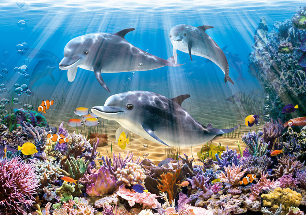 Dolphins Underwater,Puzzle 500 Teile