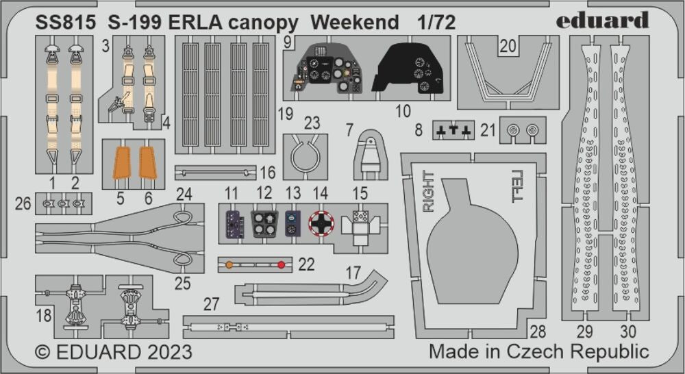 S-199 Erla canopy Weekend 1/72