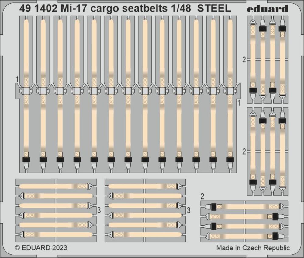 Mi-17 cargo seatbelts STEEL 1/48