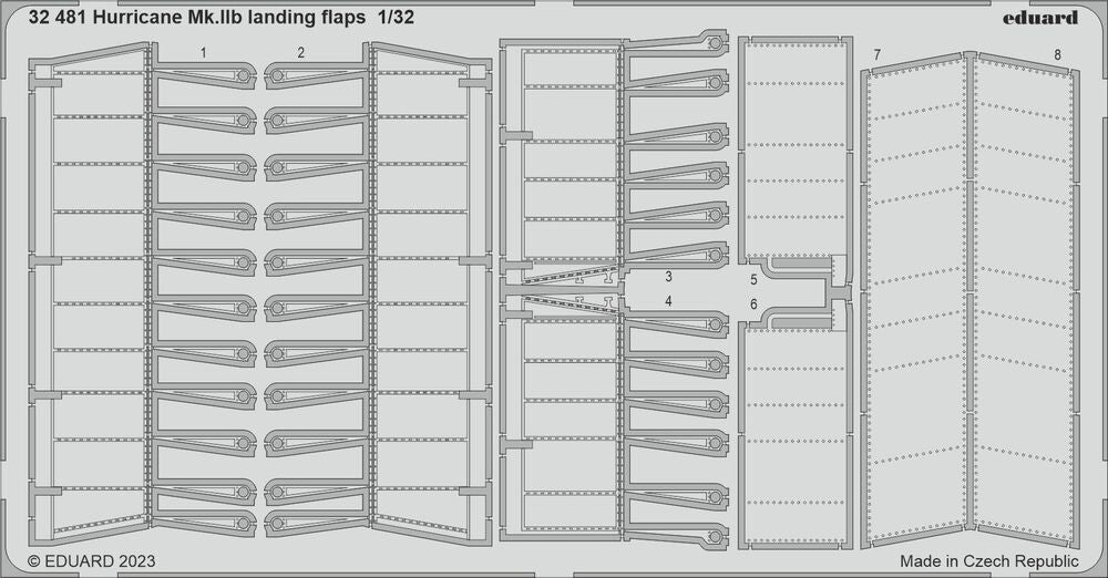 Hurricane Mk.IIb landing flaps 1/32 REVELL