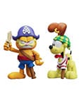Garfield Action Figures 2 Pack Pirate Garfield and Pirate Odie