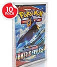 PET Protectors 10-Pack for Booster, Magic, Yu-Gi-Oh Cards