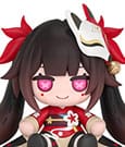 Honkai: Star Rail Huggy Good Smile Chibi Figure Sparkle's Bomb Doll 7 cm