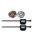 Beyblade X and Star Wars Collab Chewbacca 4-80LF vs. Stormtrooper 5-70B