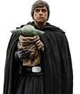 Star Wars The Mandalorian Art Scale Statue 1/10 Luke Skywalker and Grogu 21 cm