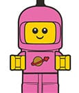 LEGO Minifigures Luggage tag Spacebaby Pink 10 cm