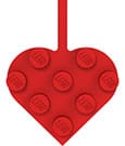 LEGO Minifigures Luggage tag Heart Red 10 cm