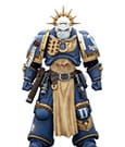 Warhammer 40,000 Action Figure Ultramarines Levantus with Power Sword, Stormshield and Bolt Pistol 13 cm
