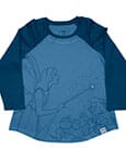 Pinocchio by Loungefly Tee T-Shirt Unisex Blue Fairy Shirred Raglan Size M