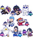 Gintama x Okawabukubu Rubber Mascot Buddycolle Rubber Charms Gintama Oshanti 7 cm Assortment (8)