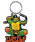 Teenage Mutant Ninja Turtles Soft Touch PVC Bag Clip Michelangelo