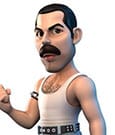 Queen: Wave 8 - Freddie Mercury 5 inch PVC Figure