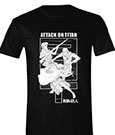 Attack on Titan T-Shirt Monochrome Trio Size L