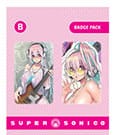 Super Sonico Pin Badges 2-Pack Set B