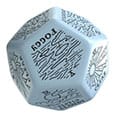 Viridian Jumbo Dice Weather Generator Die D12 Blue