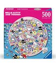 Helly Kitty and Friends Round Jigsaw Puzzle (500 pieces)