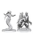 Pathfinder Deep Cuts Unpainted Miniatures Gylou (Handmaiden Devil) & Ferrugon (Rust Devil)