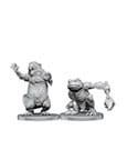 Pathfinder Deep Cuts Unpainted Miniatures Boggard Scout & Castoroides