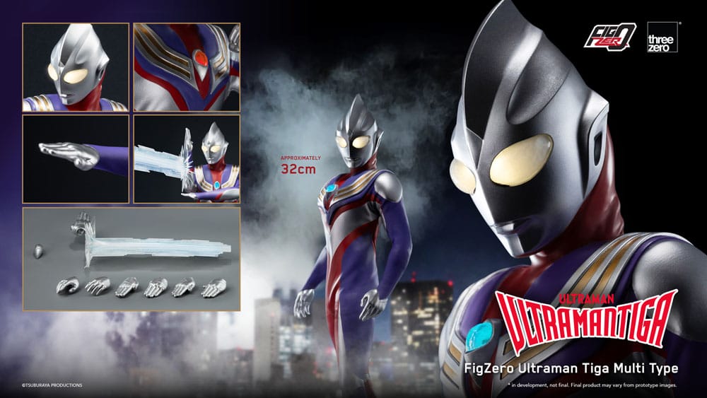 Ultraman Tiga FigZero Action Figure 1/6 Ultraman Tiga Multi Type 32 cm