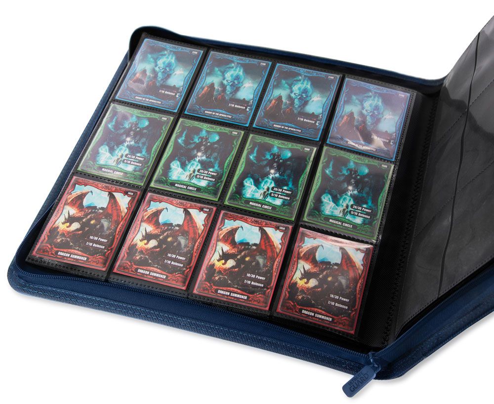 Ultimate Guard Zipfolio 480 - 24-Pocket XenoSkin (Quadrow) - Blue