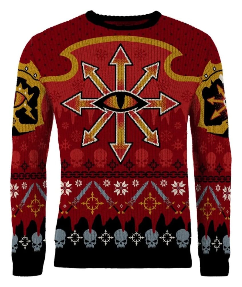 Warhammer 40,000 Christmas Sweater Chaos Size S