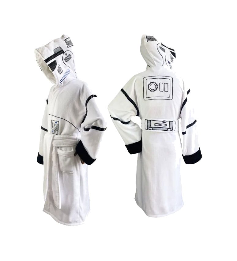 Star Wars Original Stormtrooper Fleece Bathrobe Stormtrooper White