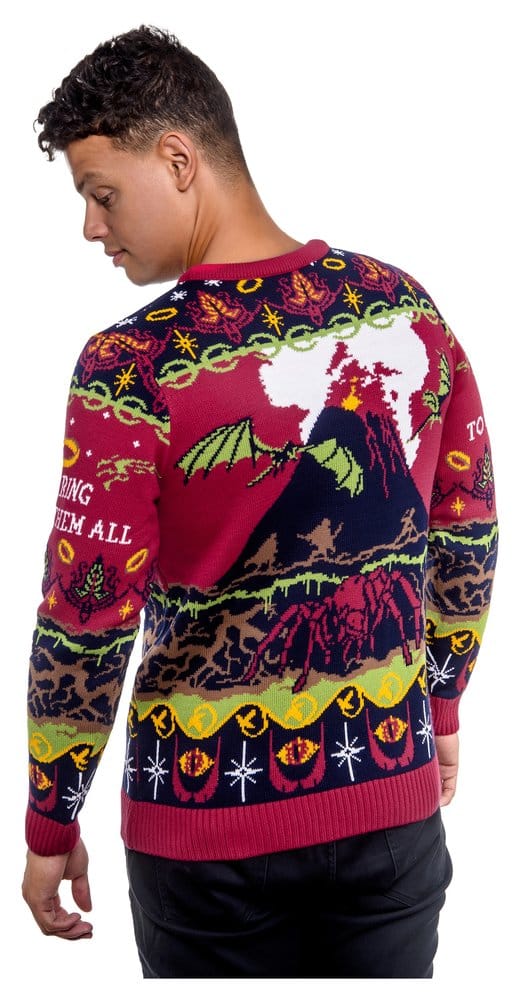 Lord Of The Rings Christmas Sweater One Sweater To Rule Them All Size M