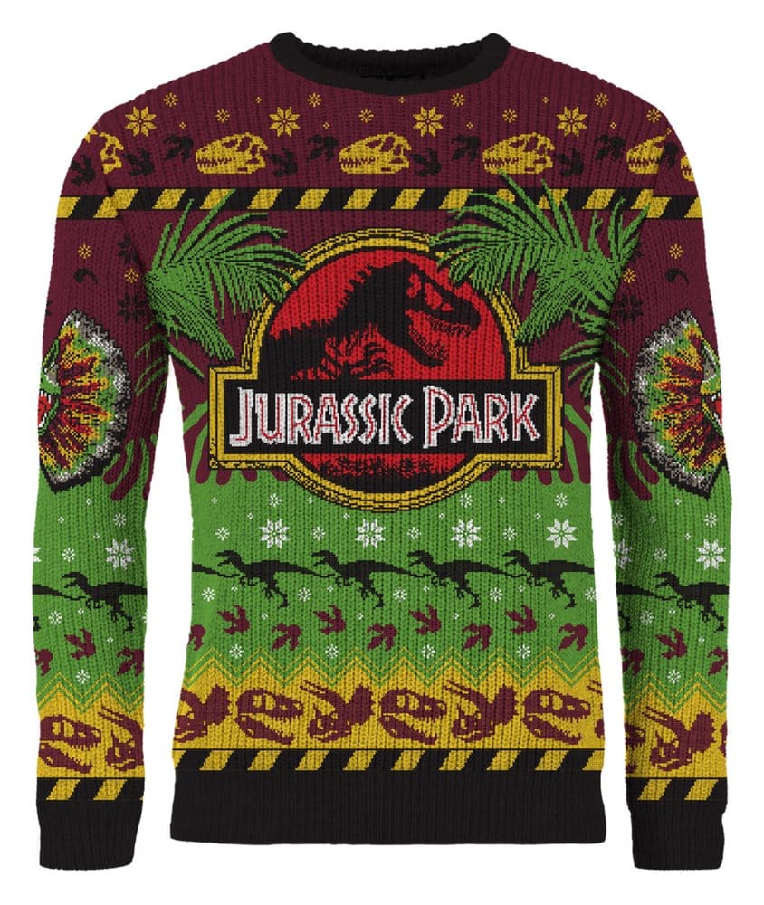 Jurassic Park Christmas Sweater Happy Rexmas Size XXXL
