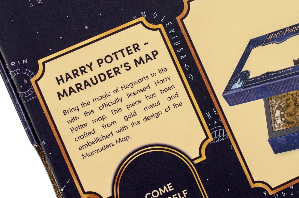 Harry Potter Replica Marauder's Map Metal Map 15 cm