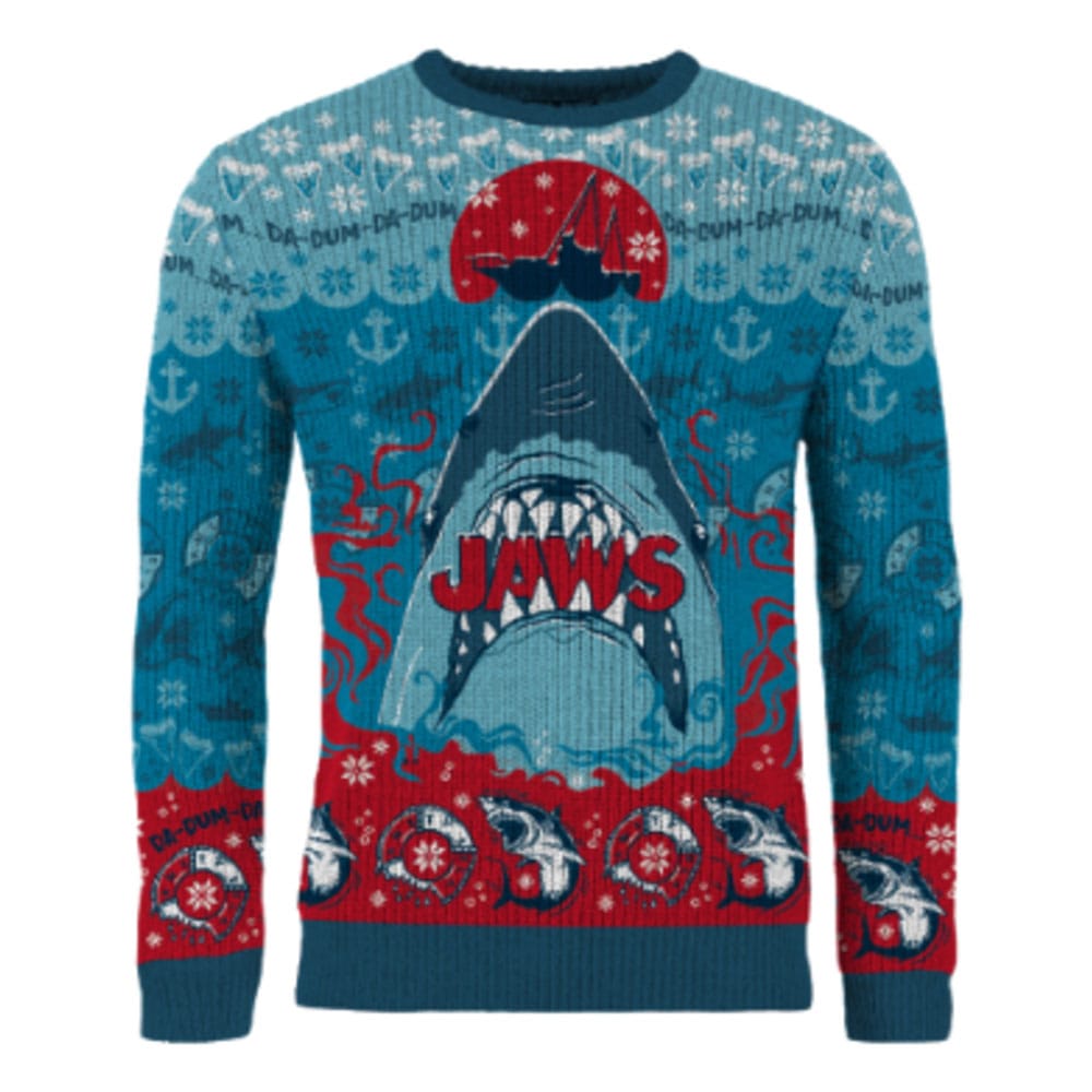 Jaws Christmas Sweater Jaws  Size M