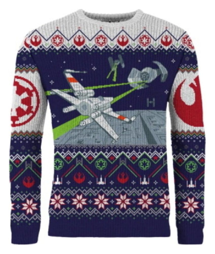Star Wars Christmas Sweater X-Wing v TIE Fighter Size XXXL