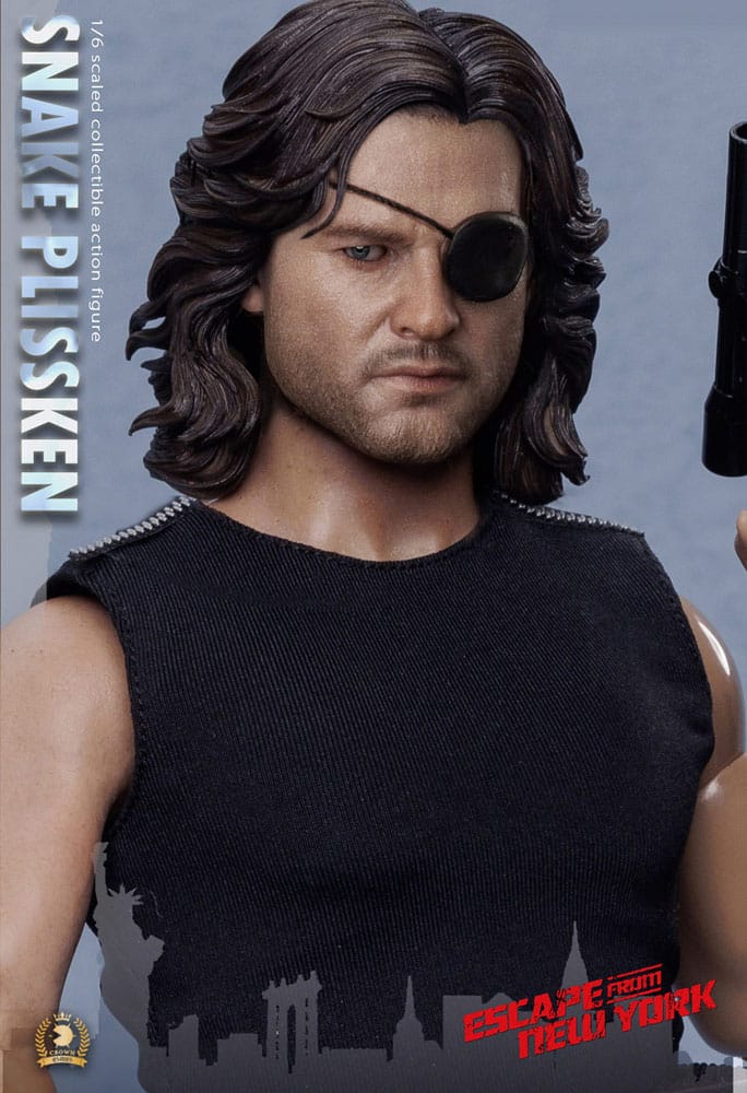 Escape from New York Crown Series Action Figure 1/6 Snake Plissken (Sculpted Hair Version) 30 cm