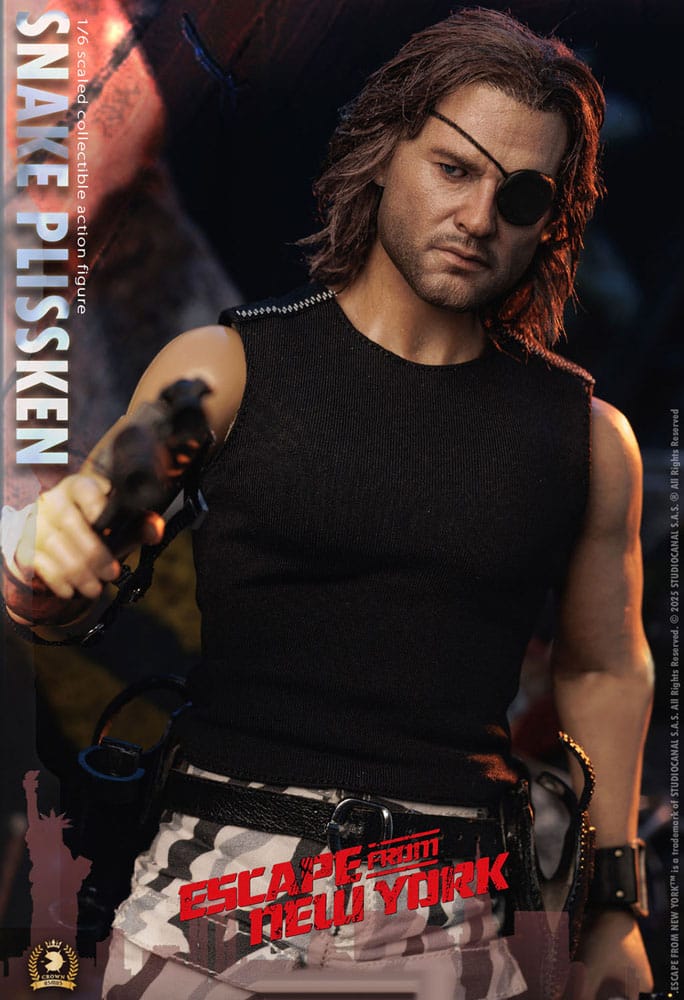 Escape from New York Crown Series Action Figure 1/6 Snake Plissken (Real Hair Version) 30 cm