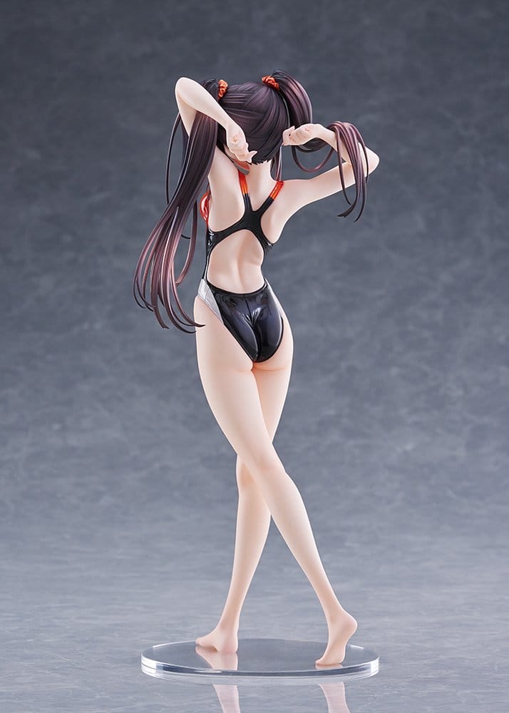 Date A Live Swimsuit Silhouette PVC Figure 1/7 Kurumi Tokisaki Swimwear Ver. 24 cm
