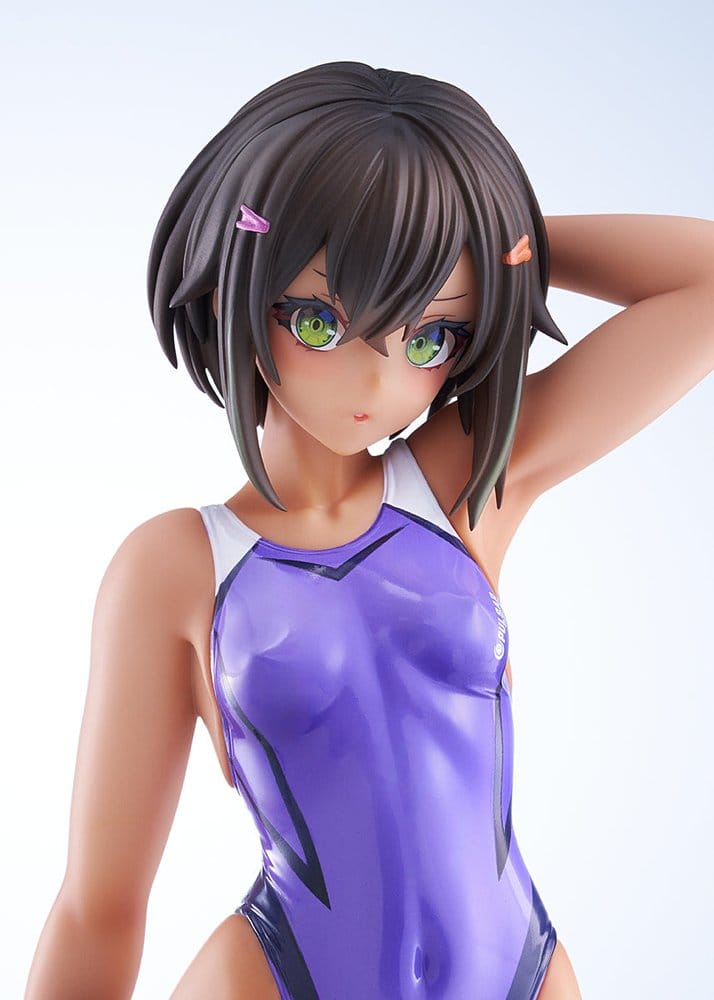 Arms Note PVC Figure 1/7 Buchou-chan of the Swimming Club Purple Swimsuit Ver. 22 cm