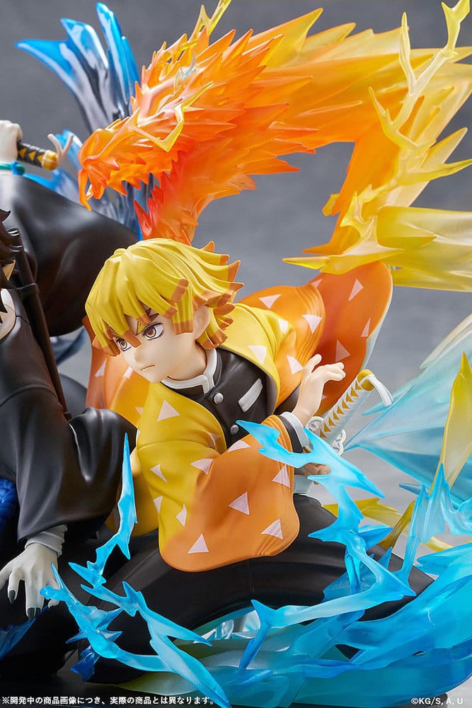 Demon Slayer: Kimetsu no Yaiba PVC Statue Zenitsu Agatsuma & Kaigaku 15 cm