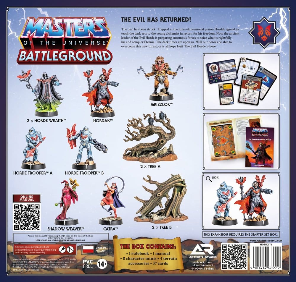 Masters of the Universe: Battleground Miniatures Game Wave 4: The Power of the Evil Horde *English Version*