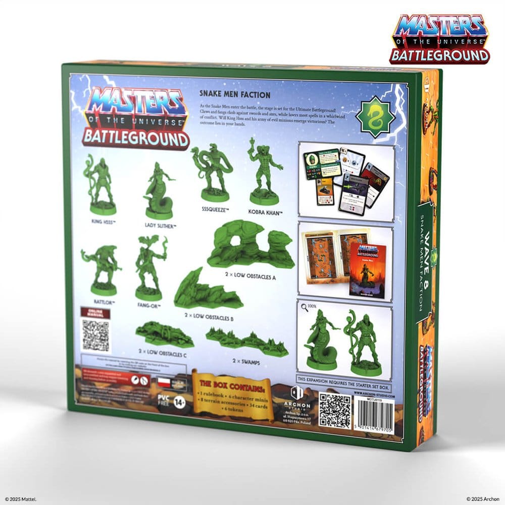 Masters of the Universe: Battleground Miniatures Game Wave 8: Snake Men Faction *English Version*