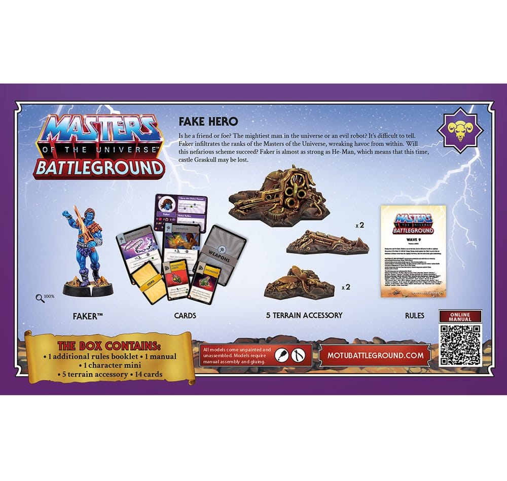 Masters of the Universe: Battleground Miniatures Game Wave 9: Evil Warriors Faction *Spanish Version*
