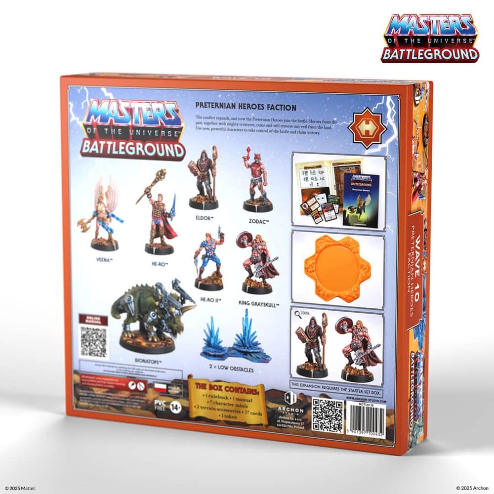 Masters of the Universe: Battleground Miniatures Game Wave 10: Preternian Heroes Faction *Spanish Version*