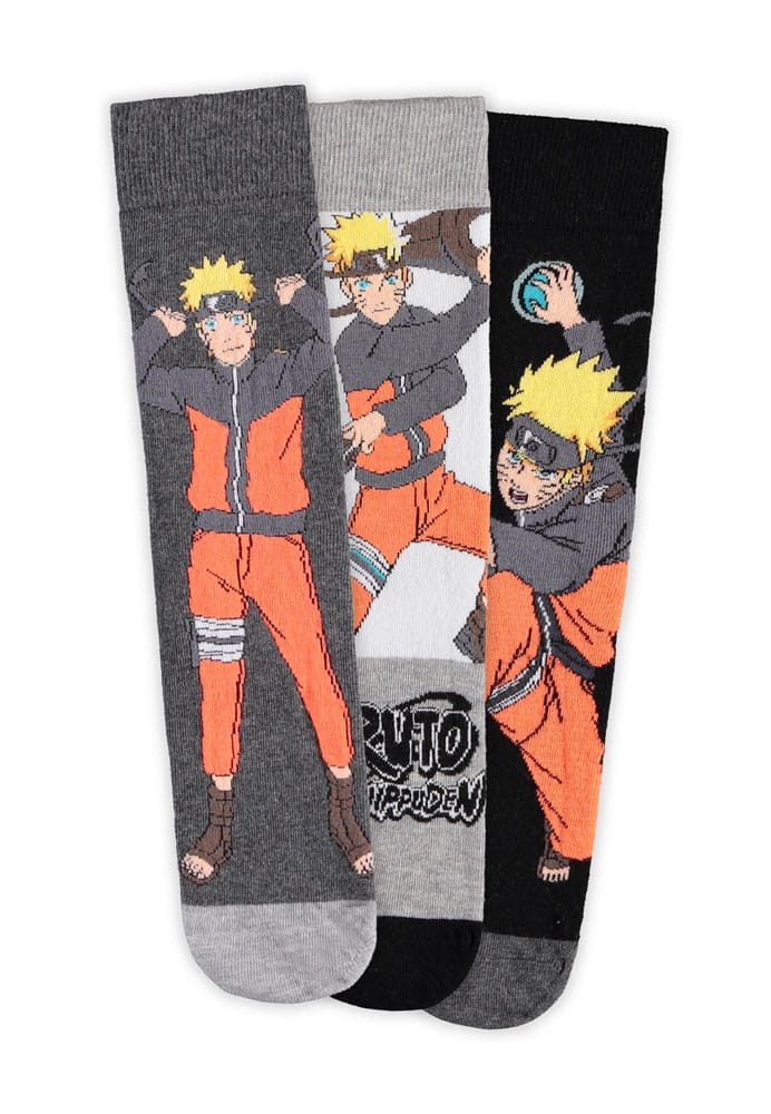 Naruto Shippuden Socks 3-Pack Naruto 43-46