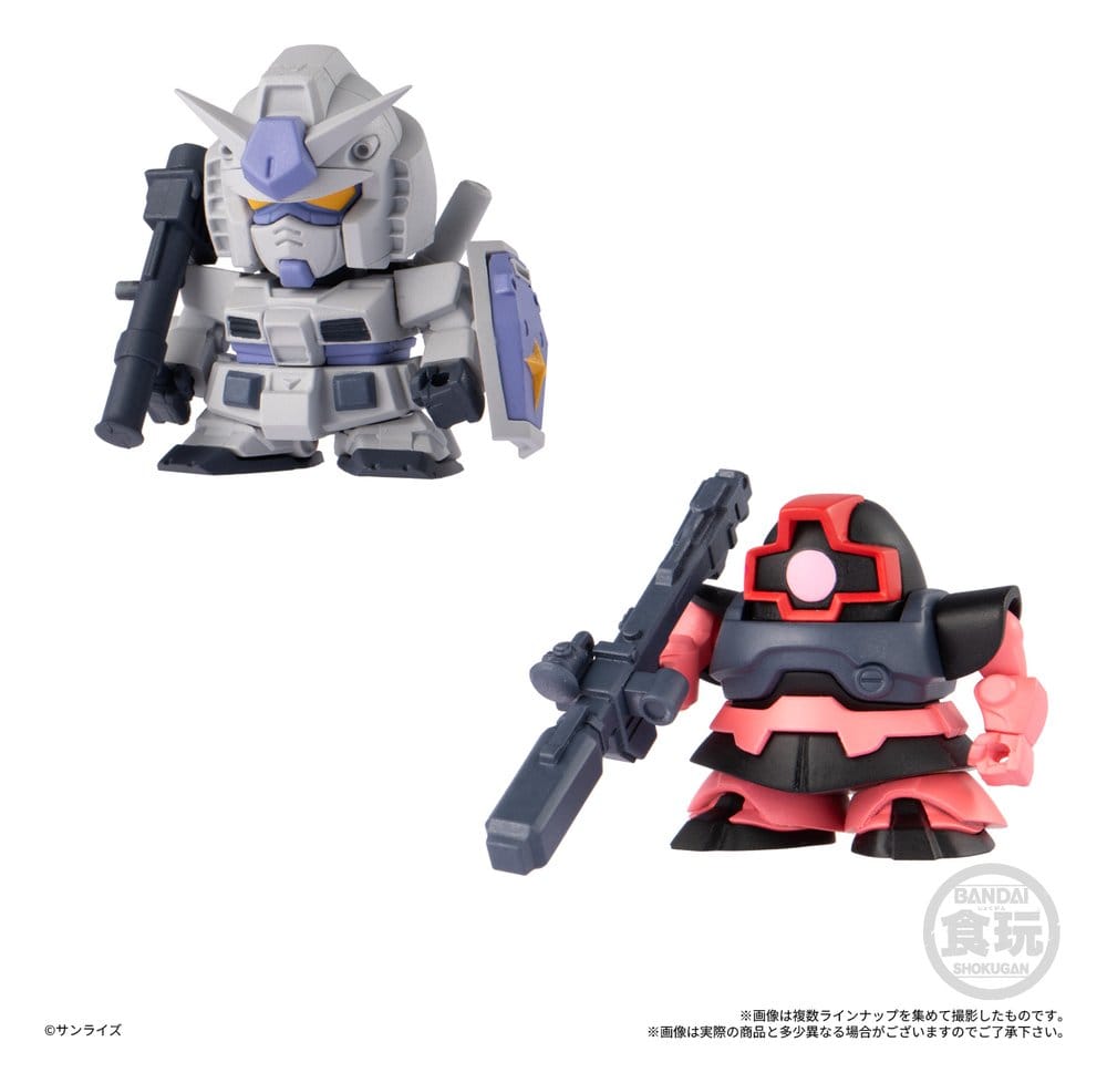 Gundam Shokugan Box Mini Model Kits Wave 4 Blind Box Display (12)