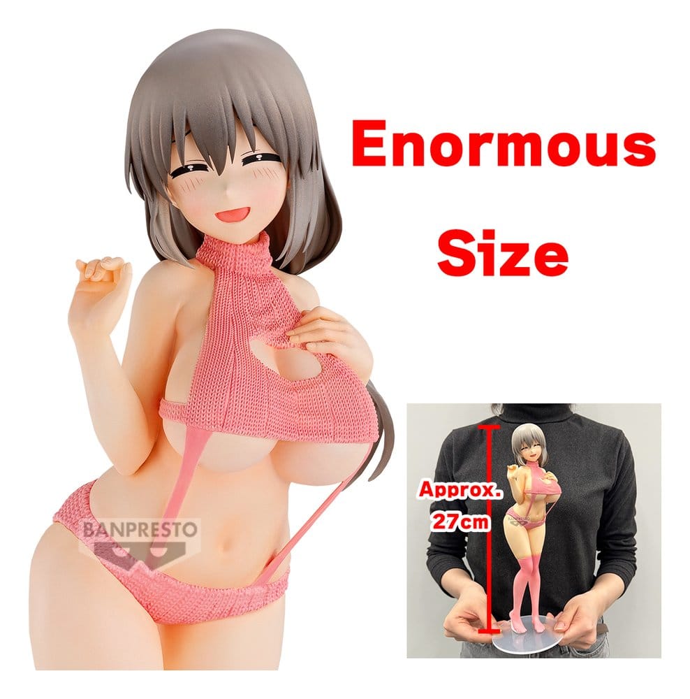 Uzaki-chan Wants to Hang Out! Eternal Romance PVC Figure Tsuki Uzaki (Sweater Swimsuit Ver.) 27 cm